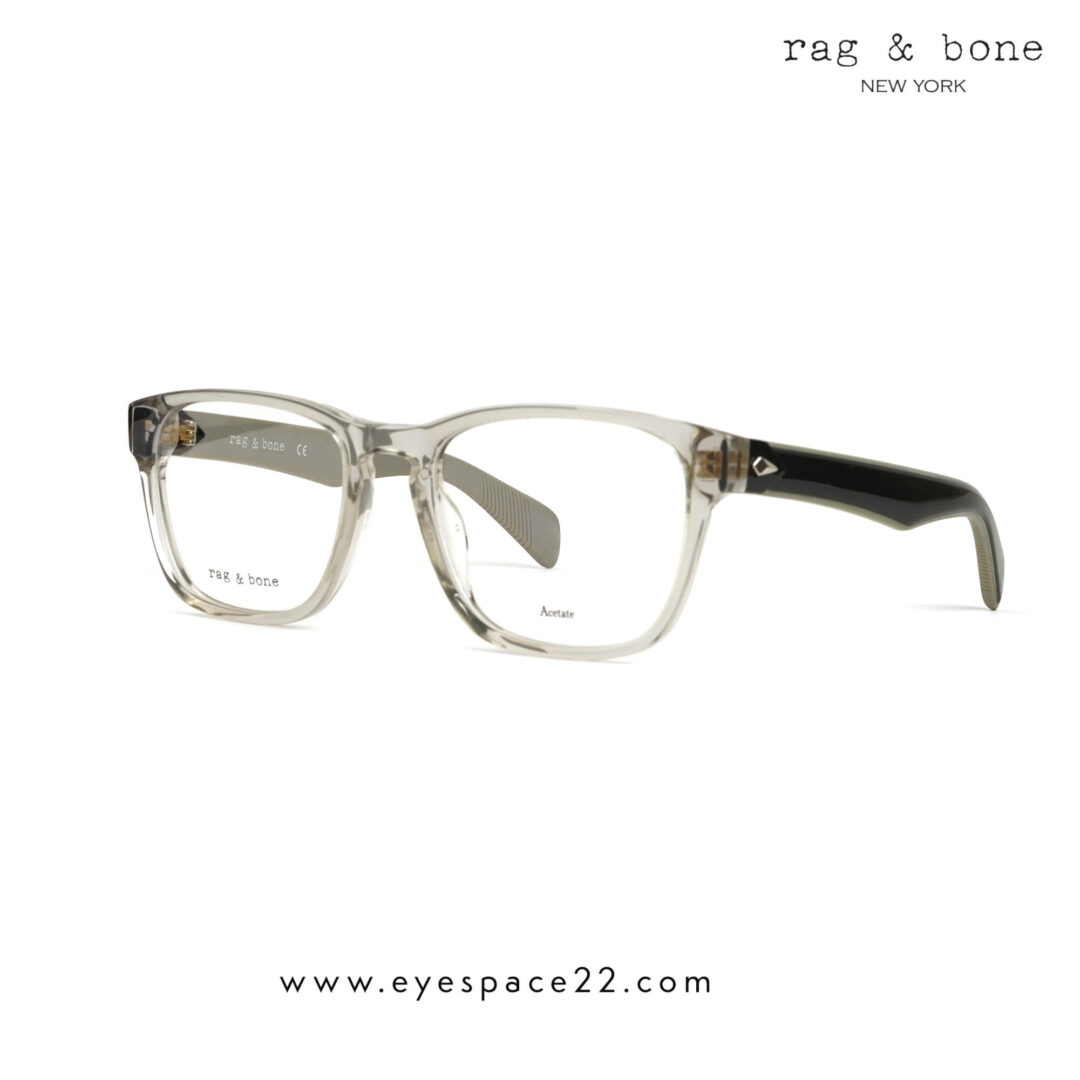 Rag & Bone RNB 7032/G Crystal Ash Black Authentic Frame