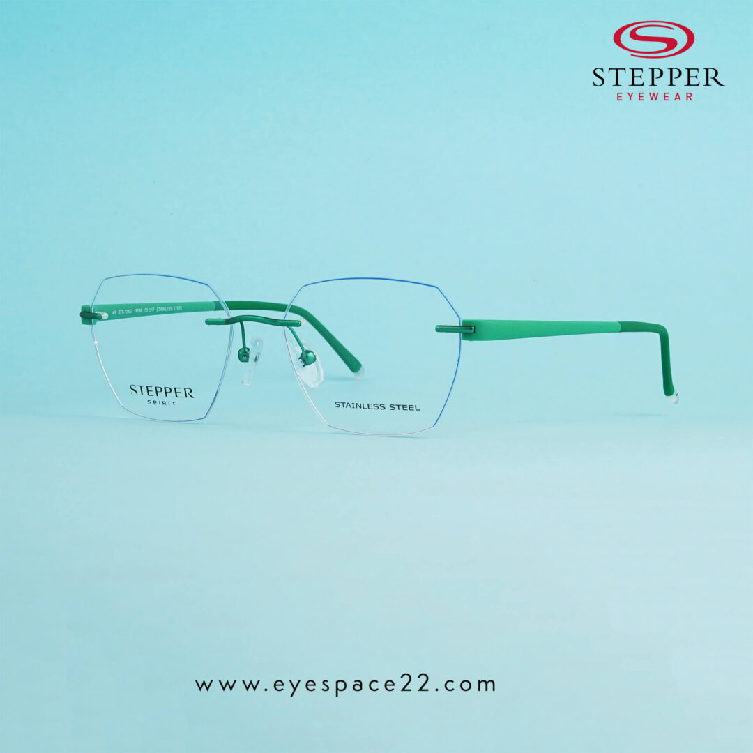 Stepper STS-73457 F065 Green | Rimless Eyeglasses Unisex