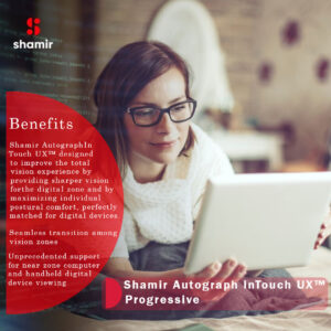 Shamir Autograph InTouch UX™ Progressive Lenses