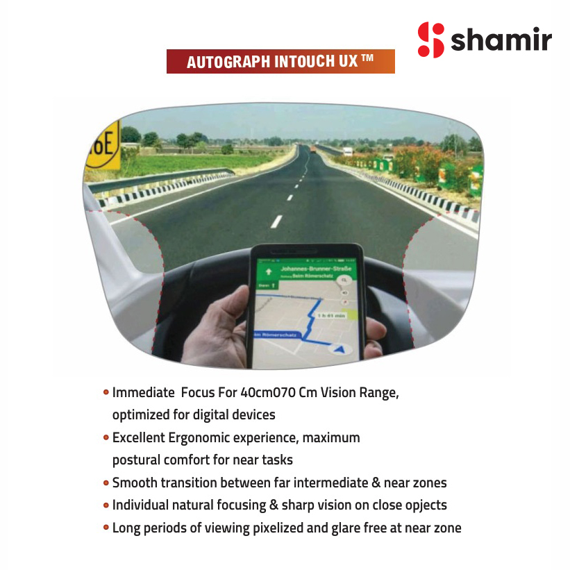 Shamir Autograph InTouch UX™ Progressive Lenses | EyeSpace22 Shamir Autograph InTouch UX™ Progressive Lenses