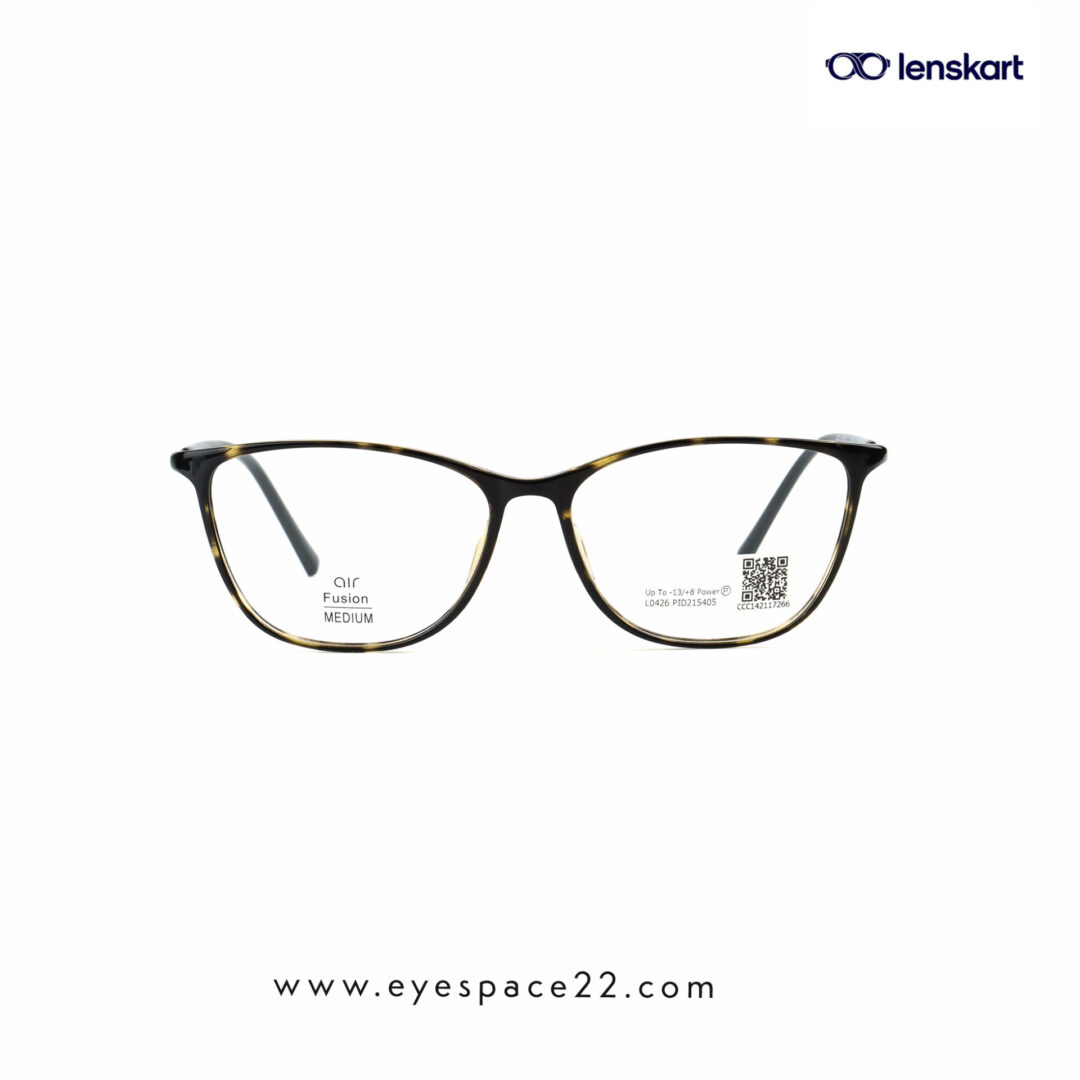 Lenskart Air Pop gold tortoise eyeglasses stylish cat eye frame for women