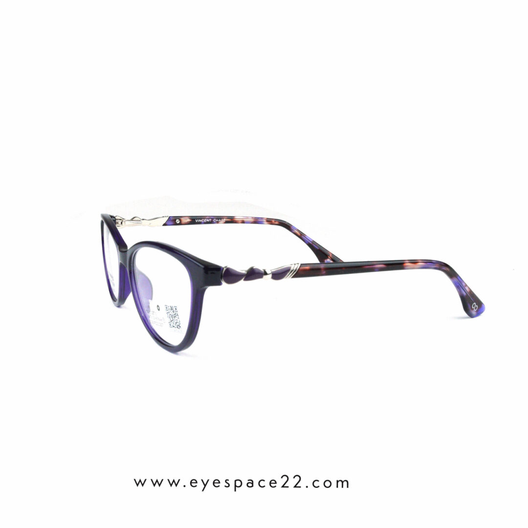 Vincent Chase Classic Acetate VC E13029-N-C1 eyeglasses purple cat eye acetate full rim frame
