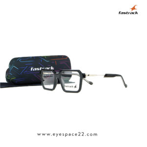 Buy Fastrack geometric black eyeglasses modern transparent frame design for daily wear