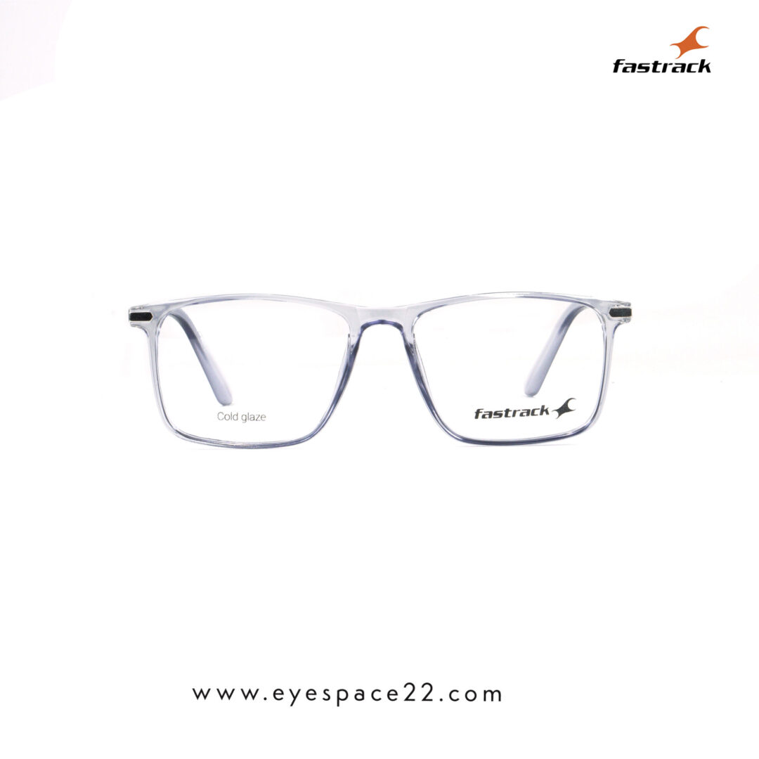 Fastrack FT1504MFP9MGYV lightweight grey Wayfarer Shaper eyeglasses for stylish men