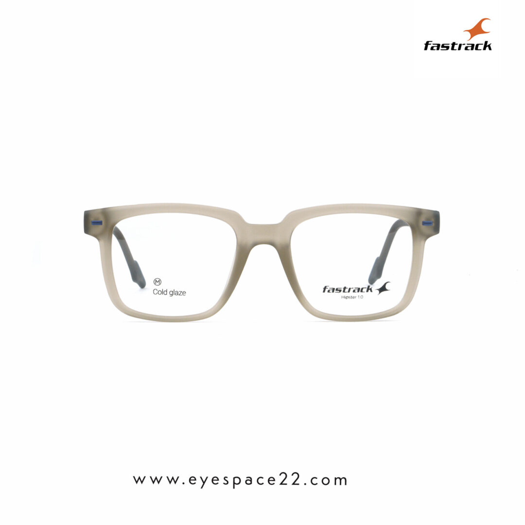 Fastrack FT1625MFP4MBRV brown full rim Wayfarer eyeglasses for modern everyday wear