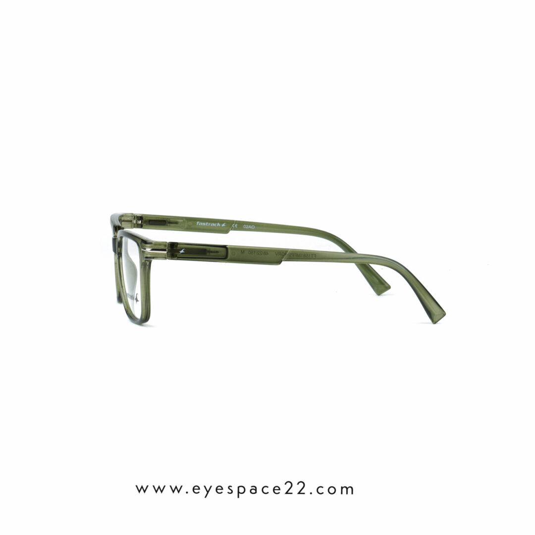 Fastrack FT1581MFP9MGRV Square Shape Olive Green Eyeglasses for Men Online