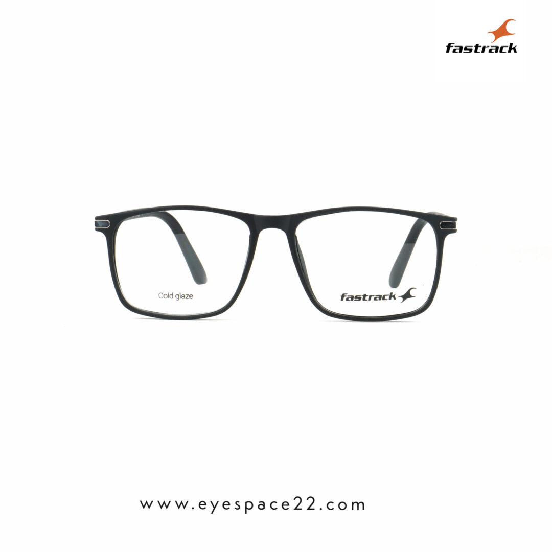 Fastrack FT1504MFP6MBKV Stylish Wayfarer Eyeglasses for Men and Women