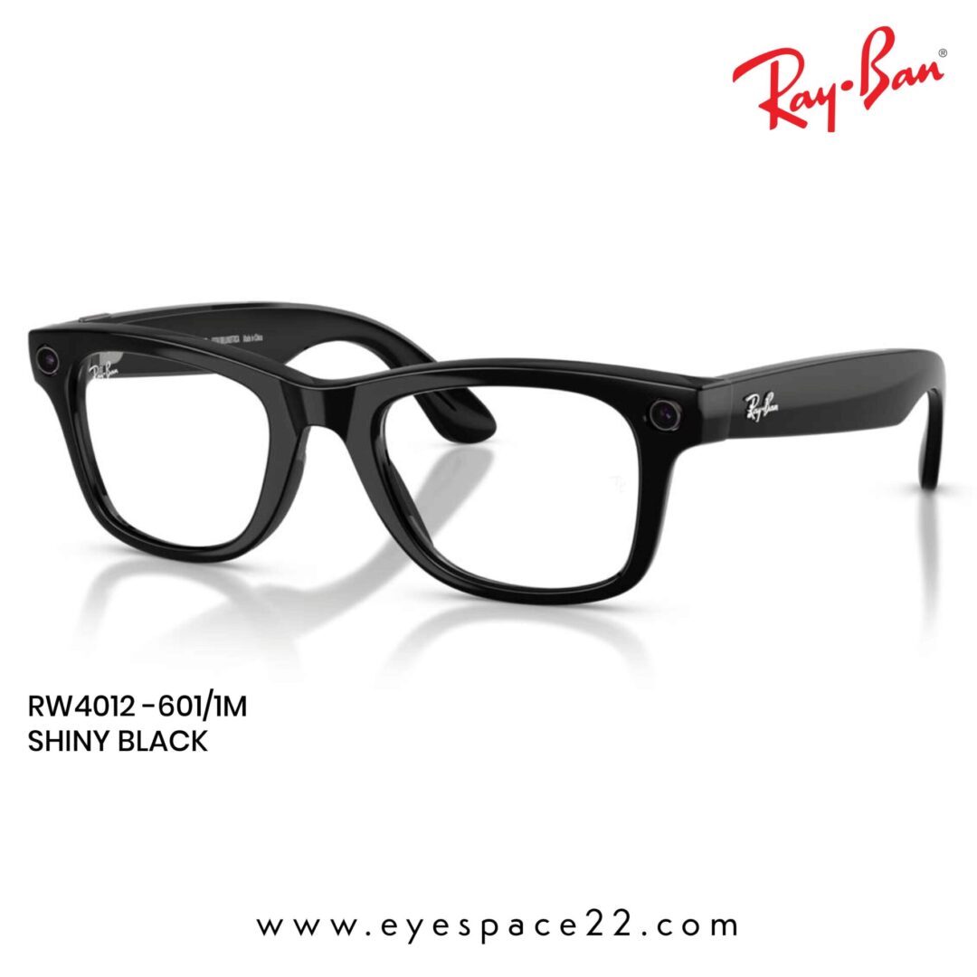 Buy Online Ray-Ban Meta Wayfarer RW4012 601/1M Shiny Black Smart Eyewear