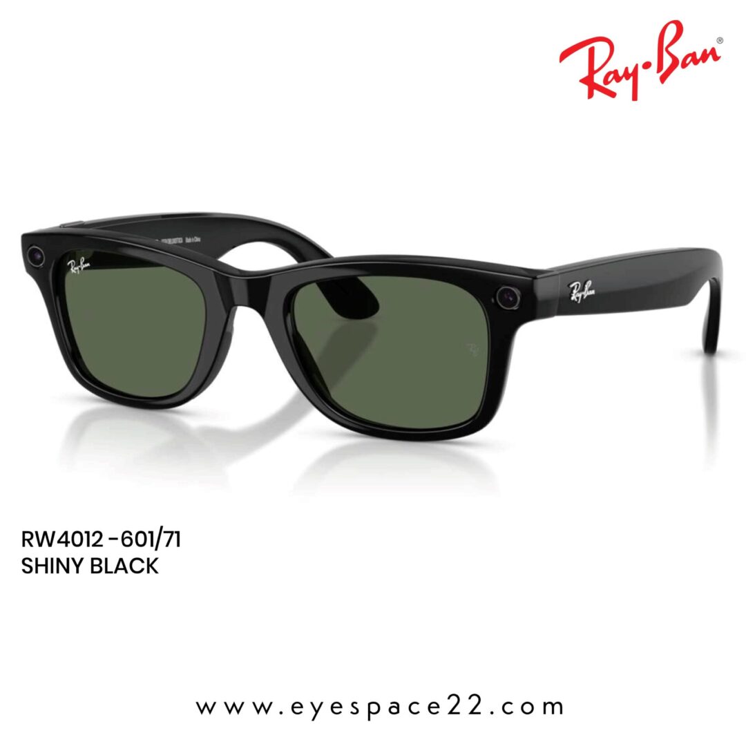 Ray-Ban Meta AI RW4012 601/71 Shiny Black Smart Glasses – Buy Online