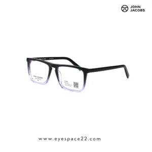 Buy John Jacobs Rich Acetate Francisco eyeglasses black blue square acetate frame online