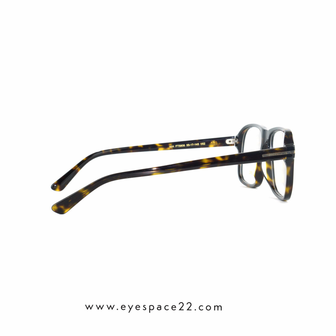 Premium WH FT5806 Full Rim Black Square Glasses