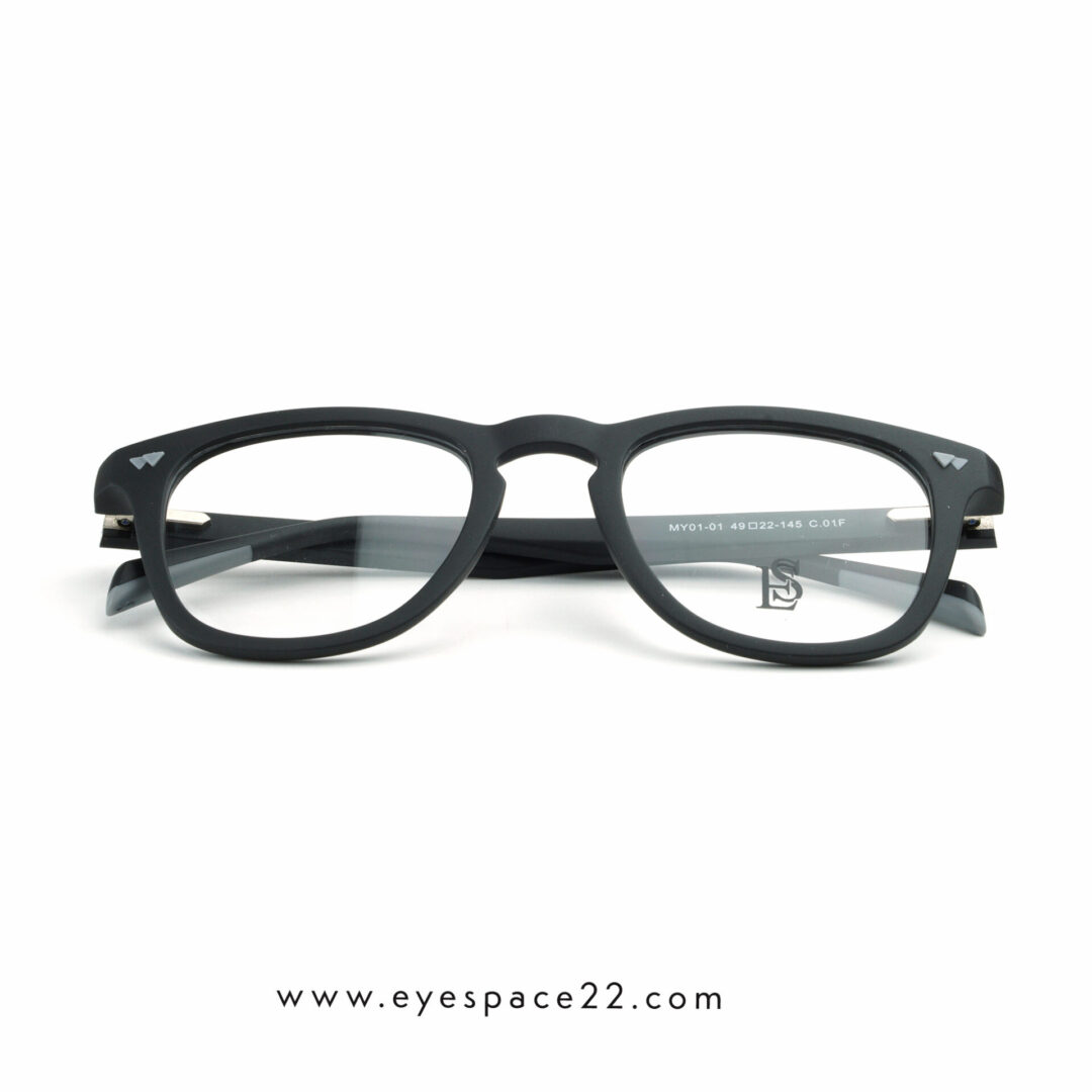 Eyespace22 ES MY01-01 Unisex Matte Black Eyewear