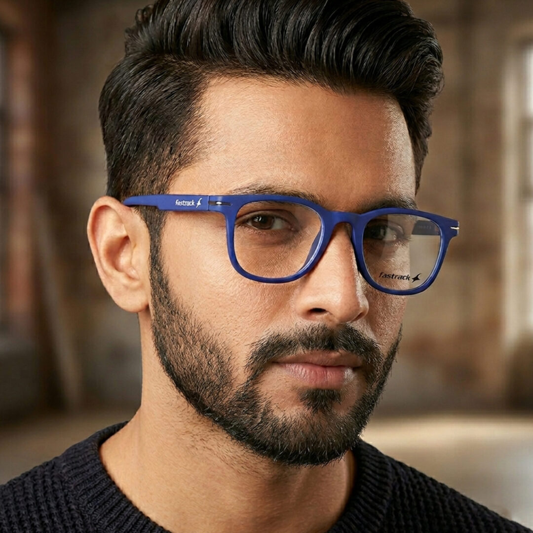 Fastrack FT1582UFP5MBLV Matte Cobalt Blue Eyeglasses