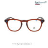 Modern frosted maroon prescription glasses frame best price online in BD.