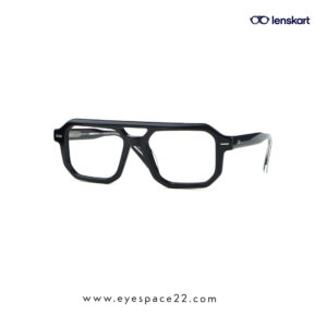 Buy Lenskart STUDIO LK E17045-C1 Black Acetate Frame Online
