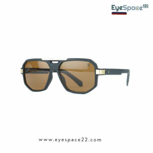 Buy Eyespace22 ES10826 C2 Brown Geometric Sunglasses Online