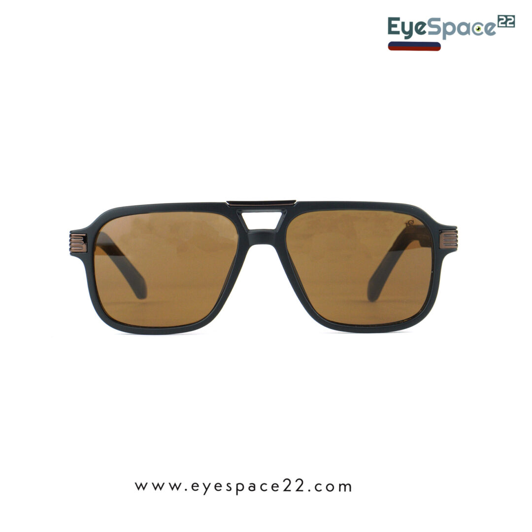 Durable matte black frame sunglasses with polarized-style brown lenses.