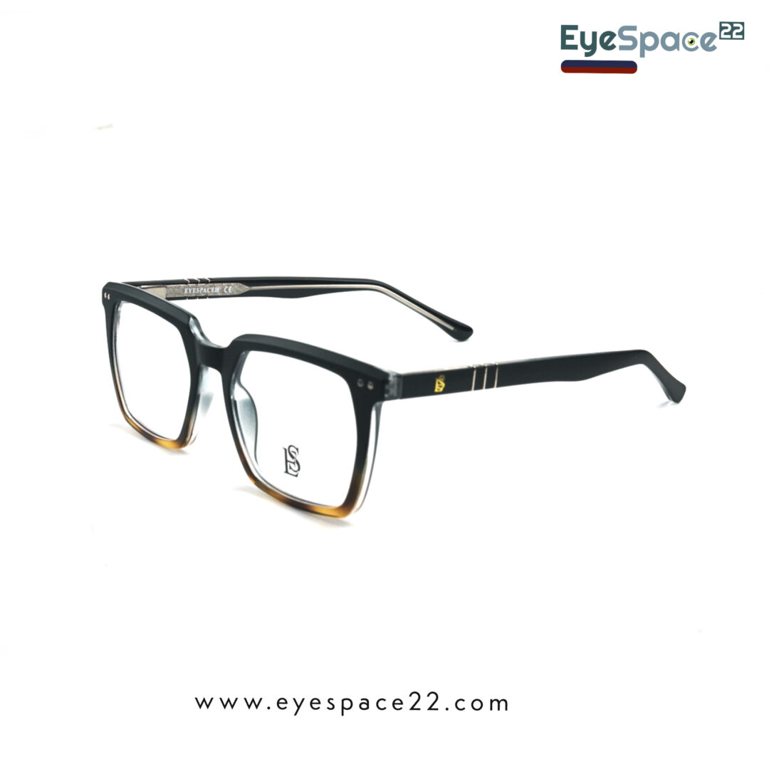 Buy EyeSpace22 ES6504-2 C2 authentic matte black and brown gradient eyeglasses online in Bangladesh