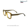 EyeSpace22 ES MY03-06 Unisex Geometric Olive Green Eyewear Frame
