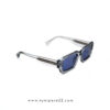 Police SPLU72 Clear Glossy Grey Frame Sunglasses