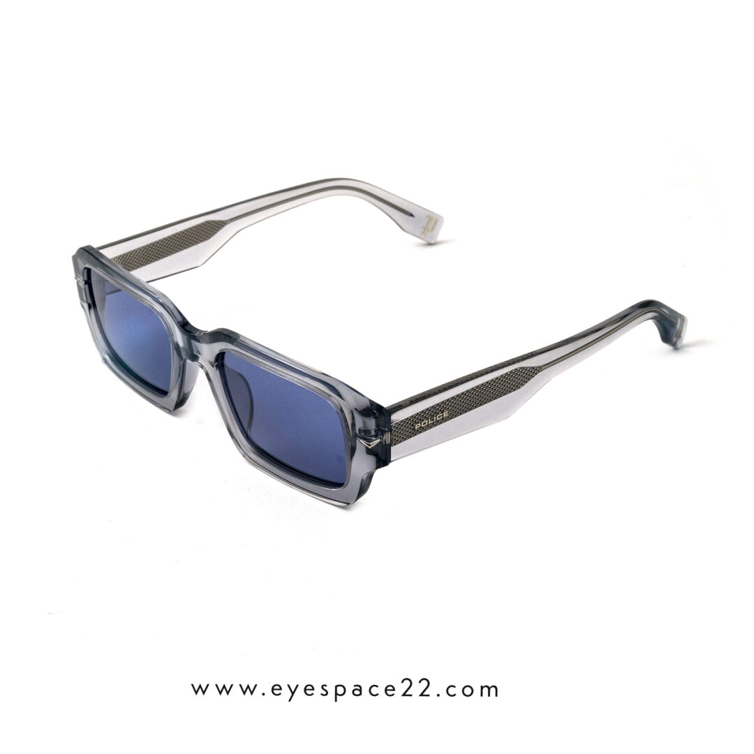 Police Supernova 10 Clear Glossy Grey Sunglasses