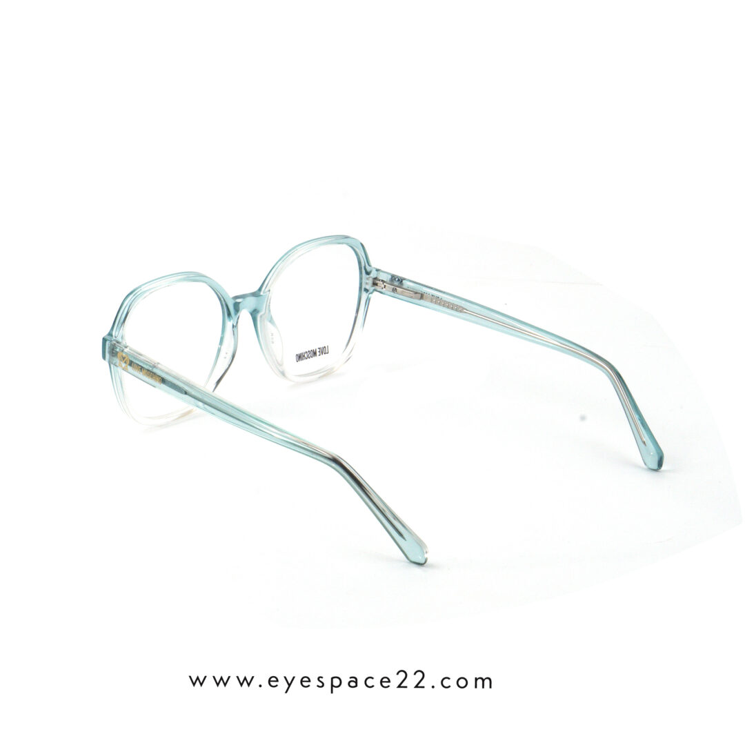 Moschino MOL616 MVU Fashion Eyeglasses in Transparent Light Blue