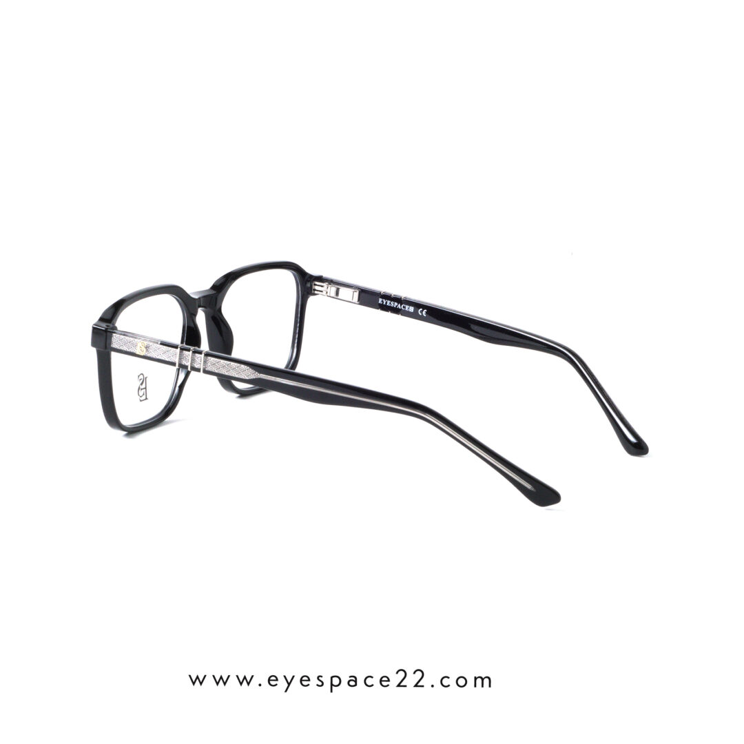 EyeSpace22 ES6506-2 C1 Full Rim Glossy Black Eyewear Frame