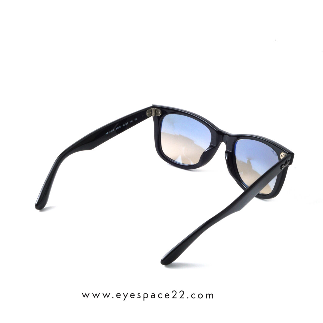Ray-Ban RB2140F 901/58 Black Polarized Wayfarer Sunglasses