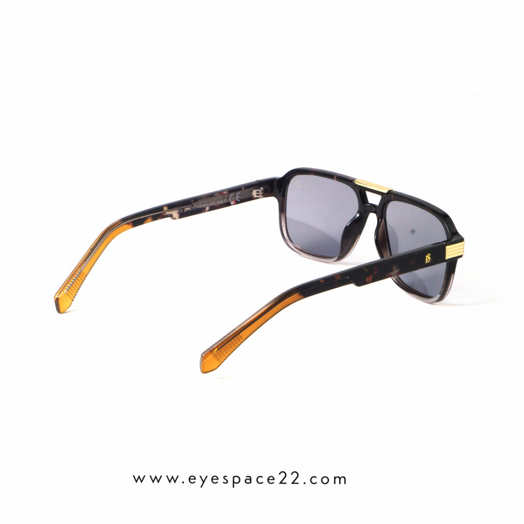 EyeSpace22 ES10825 C6 Glossy Havana Frame Sunglasses