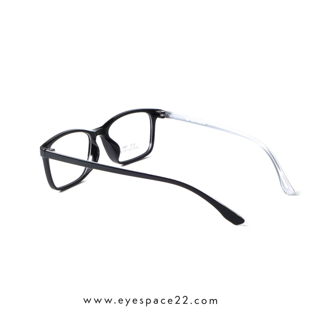 TR90 2816 C3 Premium Glossy Black Prescription Eyeglasses