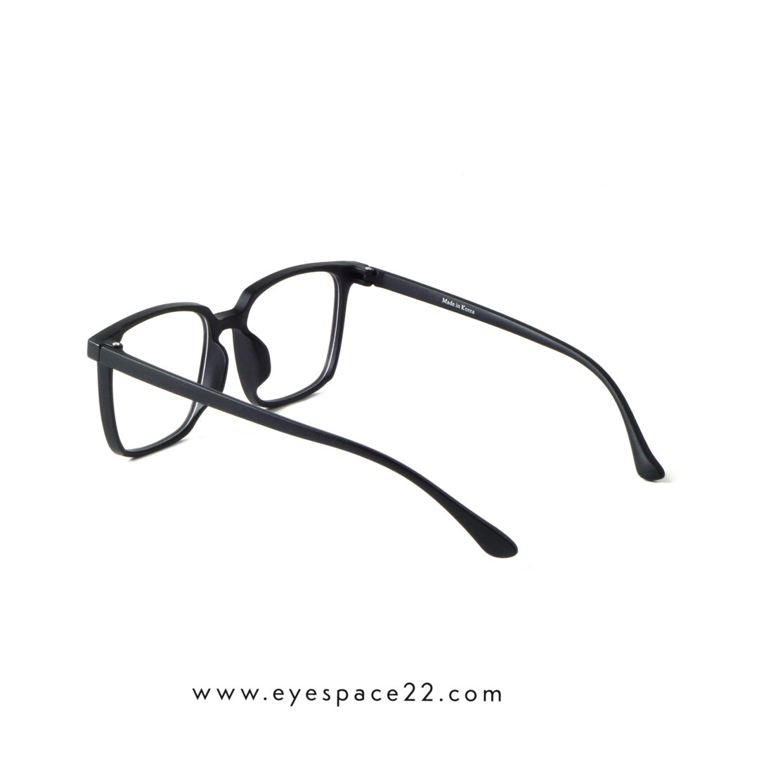 TR90 2828 C2 Stylish Matte Black Prescription Eyeglasses