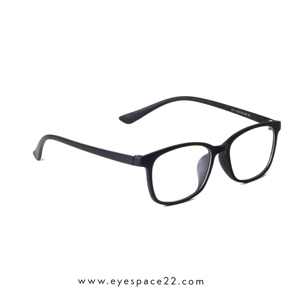 TR90 2811 C2 Black Square Eyeglasses