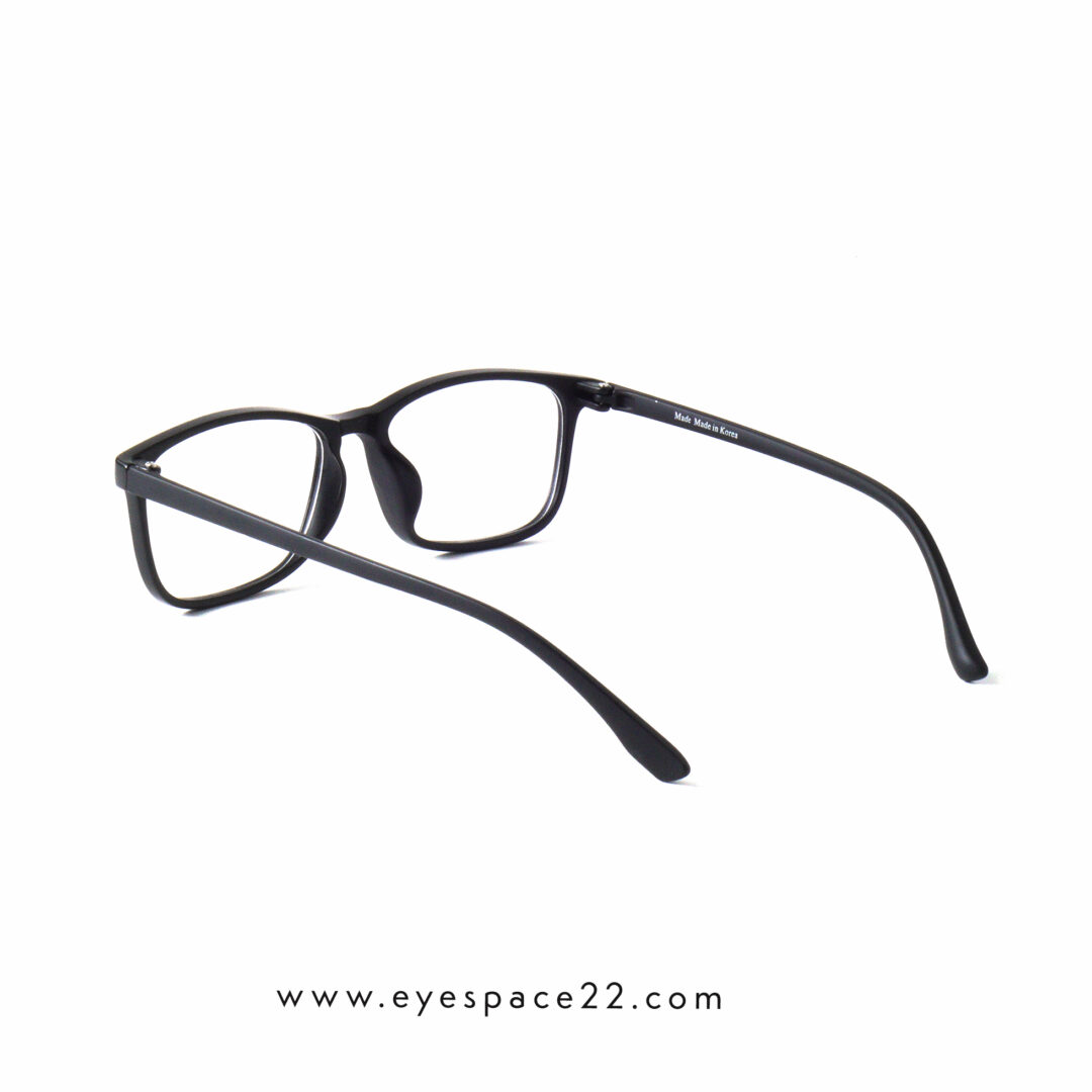 TR90 2816 C2 Premium Black Rectangular Optical Frame