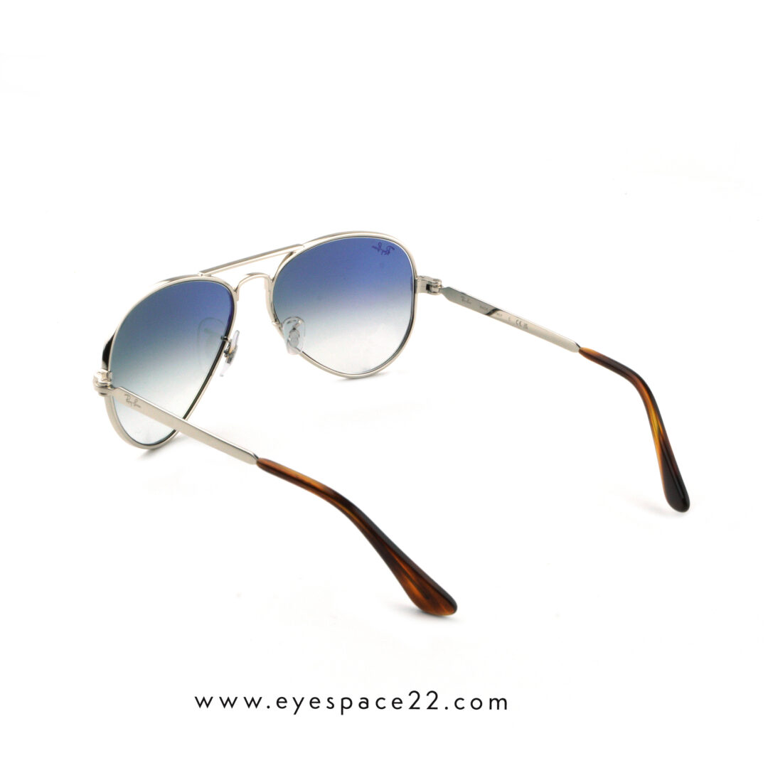 Ray-Ban Polished Silver Pilot UV Protection Sunglasses