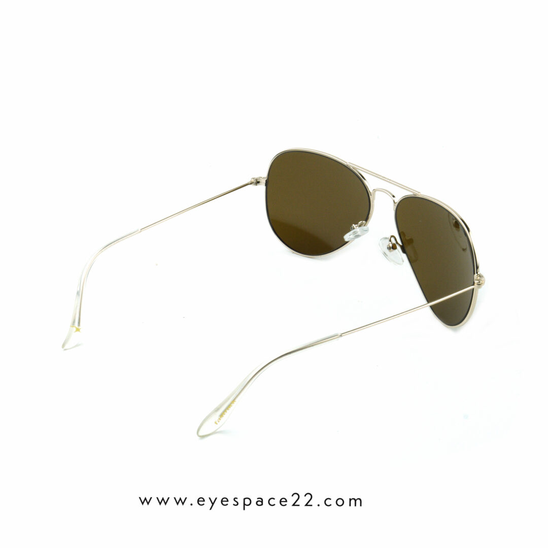 Fastrack Lightweight Golden Metal Square Sunglasses