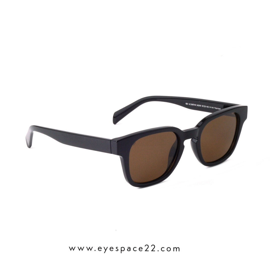 Vincent Chase Polarized Unisex Black Sunglasses