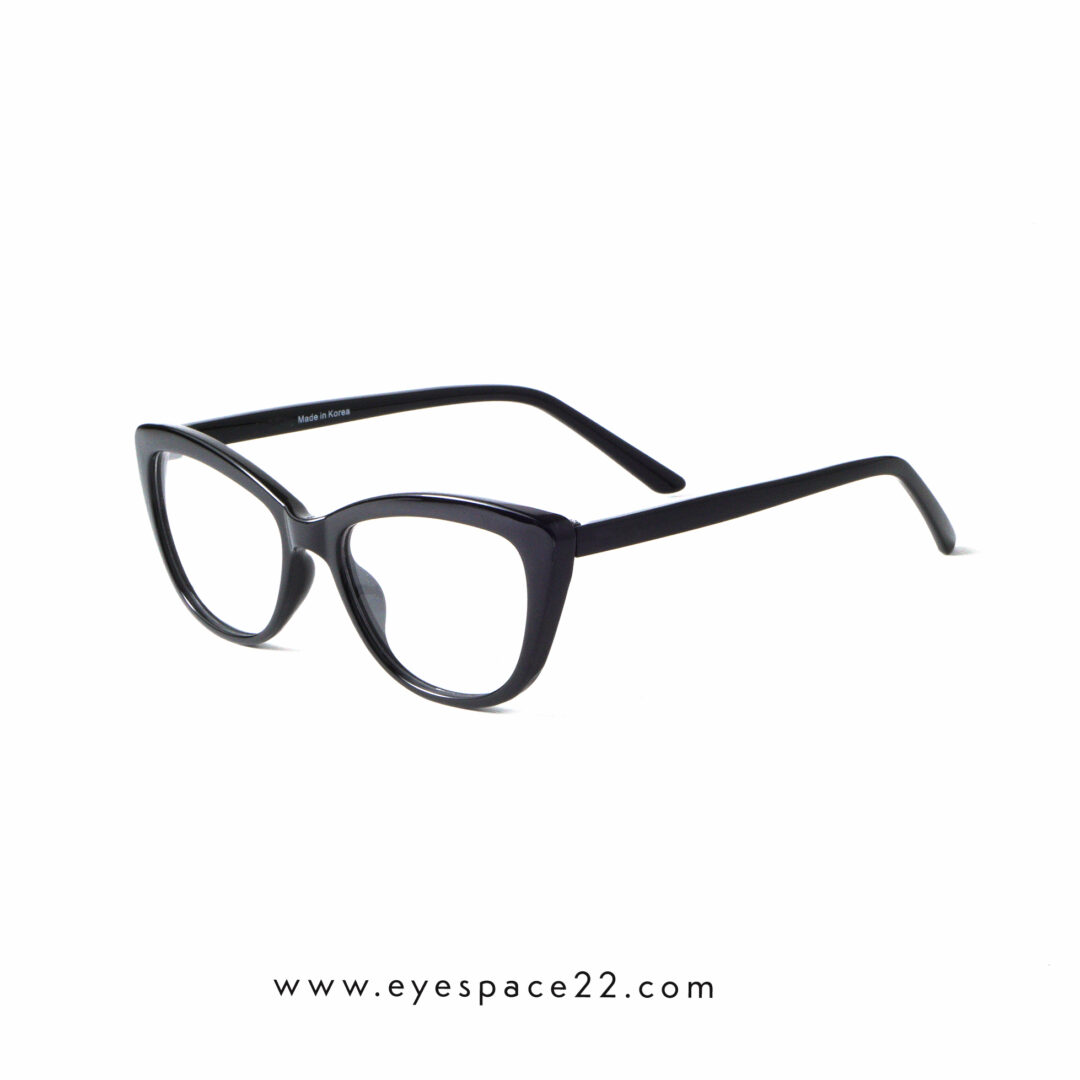 Buy TR90 68188 C1 Glossy Black Cat-Eye Eyeglasses in Bangladesh
