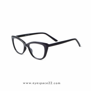 Buy TR90 68188 C1 Glossy Black Cat-Eye Eyeglasses in Bangladesh