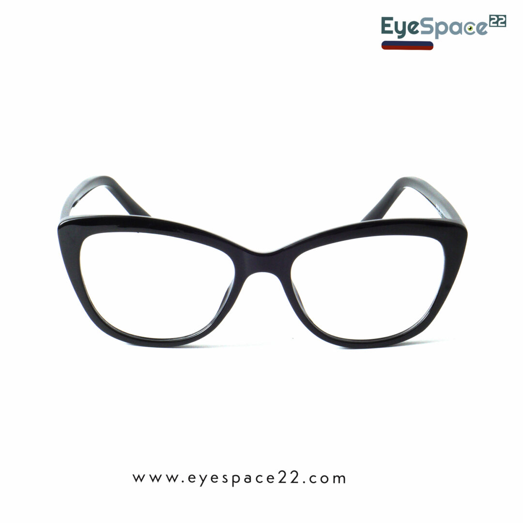 TR90 68188 C1 Full Rim Glossy Black Cat-Eye Eyewear
