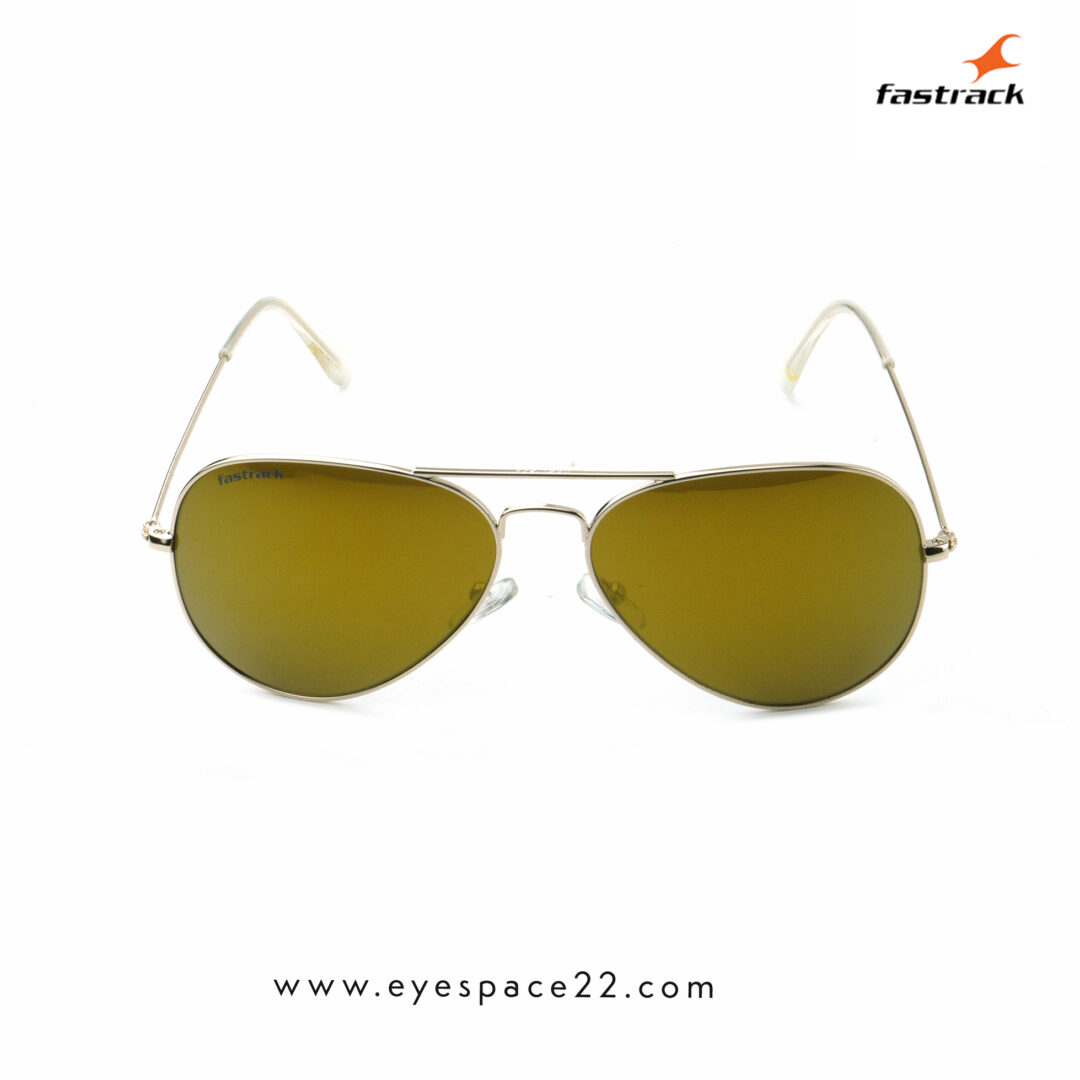 Fastrack Golden UV Protection Square Sunglasses