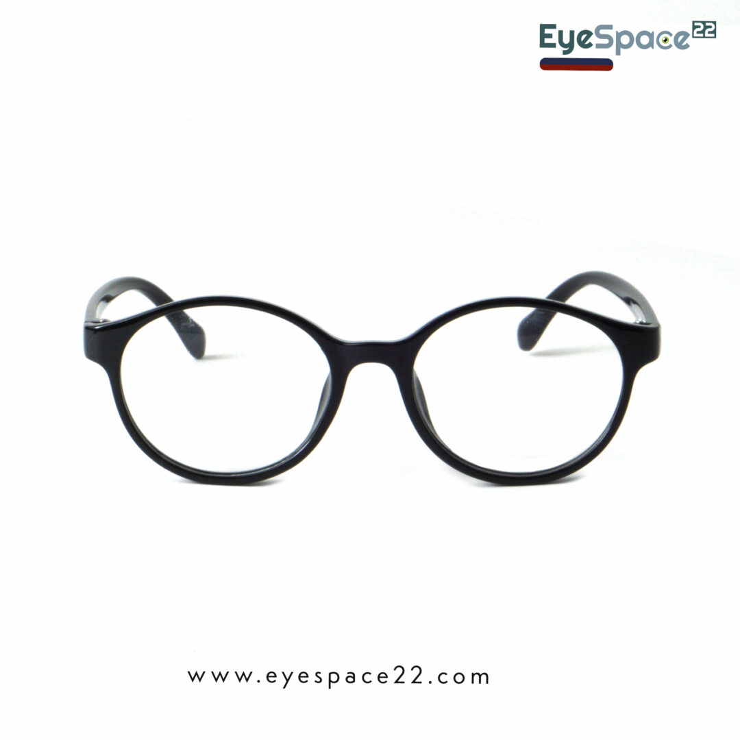 TR90 68165 C1 Full Rim Black Round Eyewear