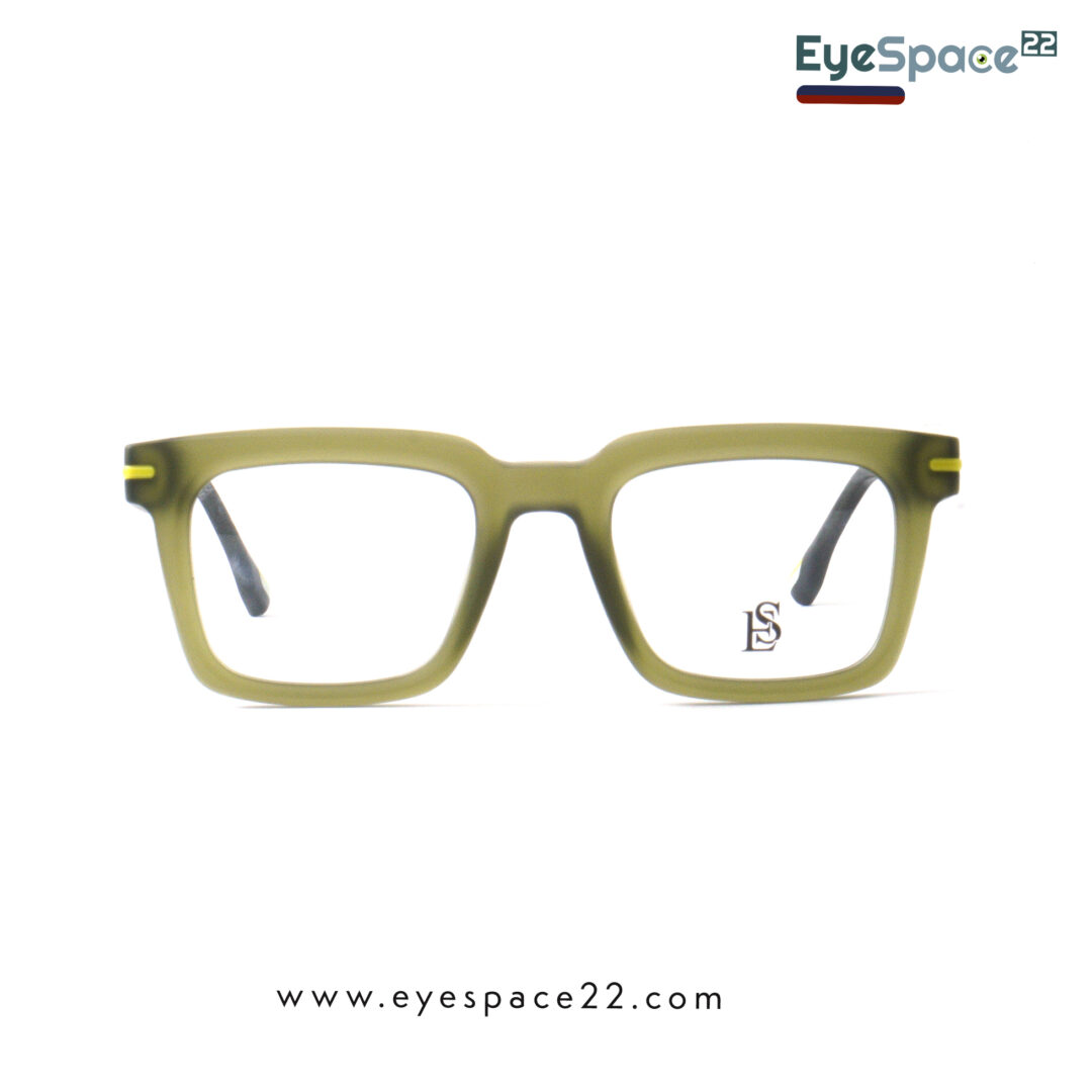 EyeSpace22 ESMY03-05 Stylish Matte Olive Green Eyeglasses for Everyday Wear