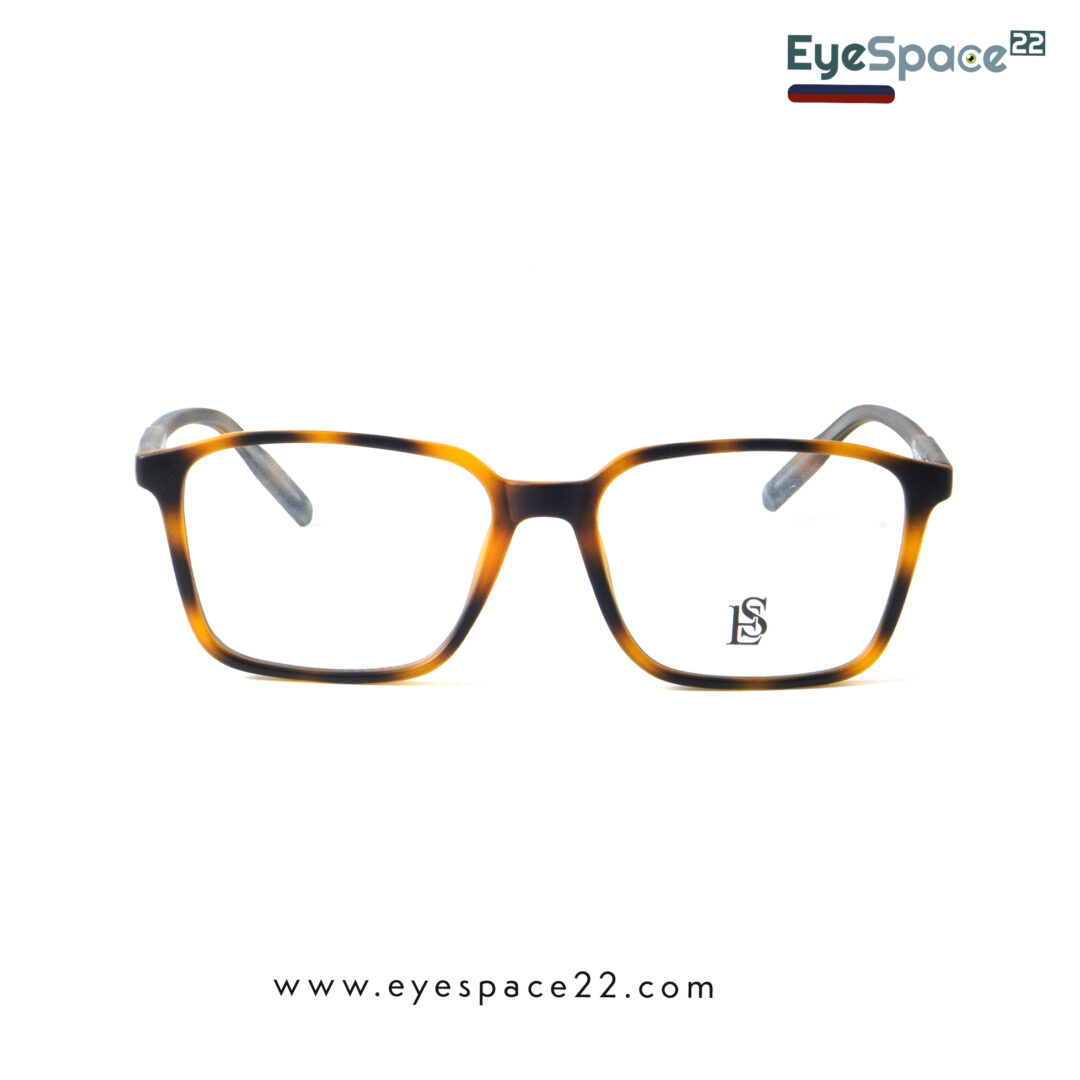 EyeSpace22 ES6526 C3 Stylish Matte Havana Eyeglasses for Everyday Wear