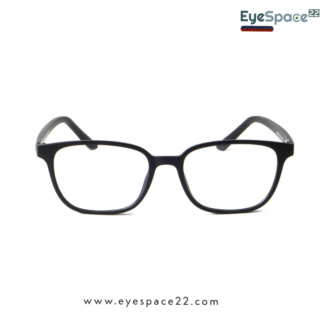 TR90 68189 C2 Full Rim Rectangle Black Eyewear