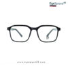 EyeSpace22 ES6506-2 C1 Stylish Glossy Black Eyeglasses for Everyday Wear
