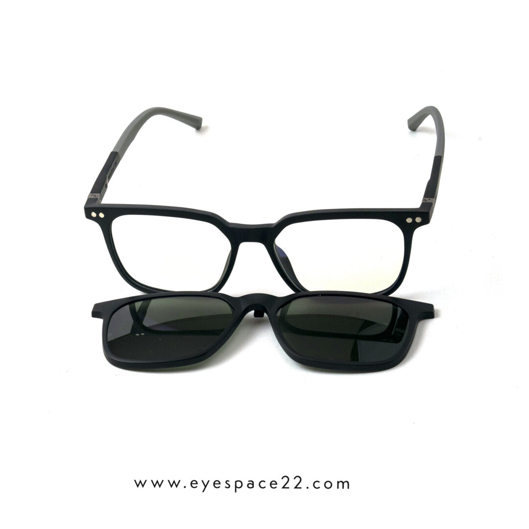 Black Clip-On Eyeglasses Lenskart LA E17273