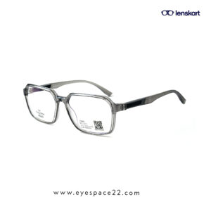 Buy Lenskart Air LA E17716 C2 Prescription Eyeglasses Grey Transparent