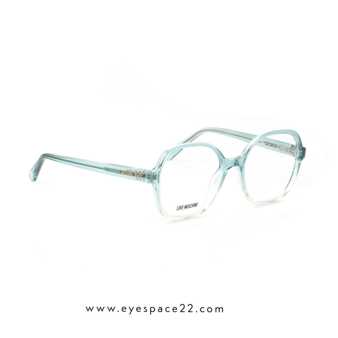Moschino MOL616 MVU Transparent Light Blue Women's Eyeglasses