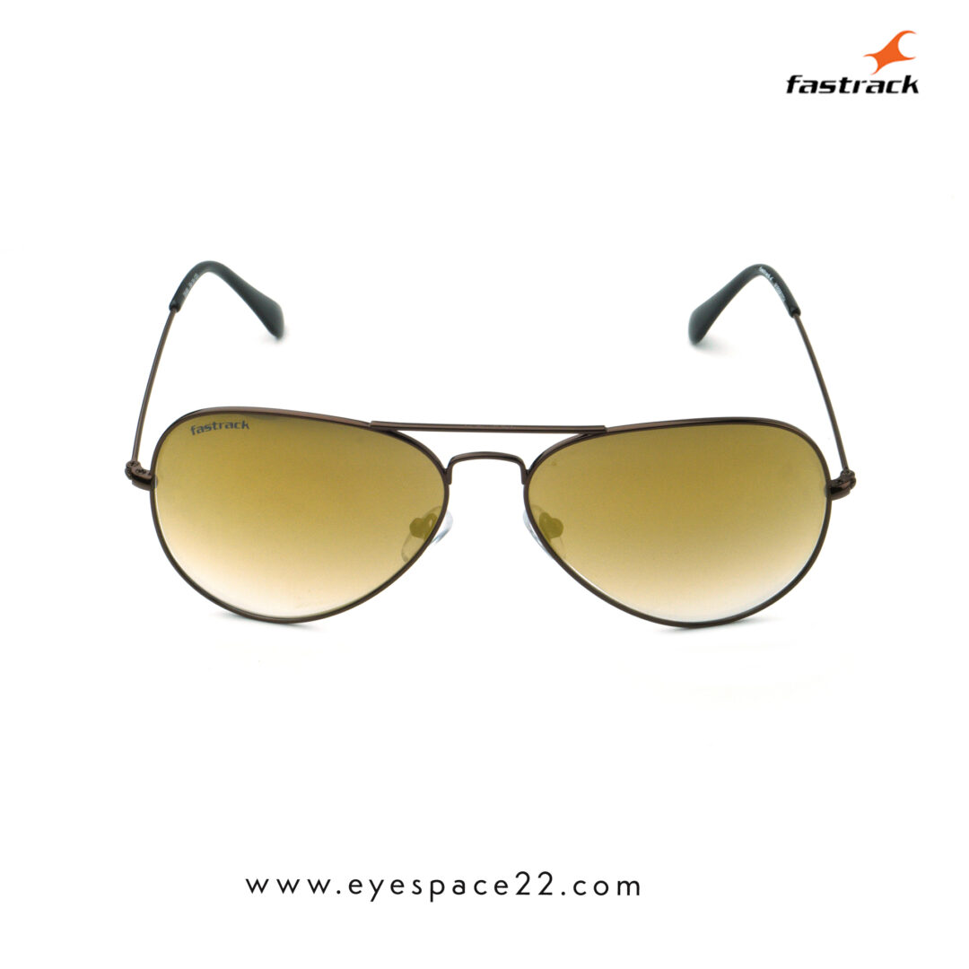 Fastrack M165BR37GV Lightweight Brown Aviator Eyewear