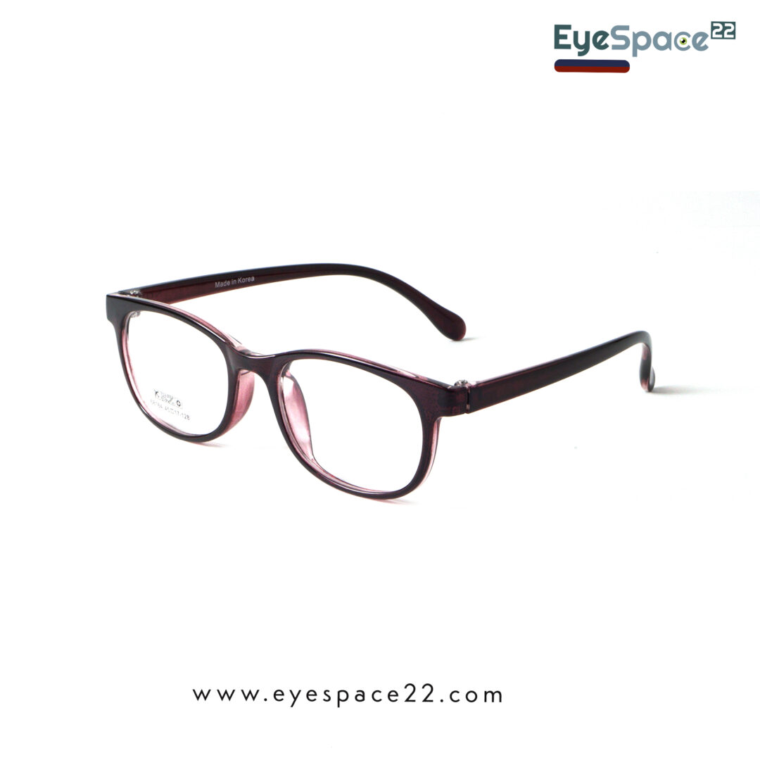 Buy TR90 68164 C5 Dark Wine Red Kids Eyeglasses in Bangladesh